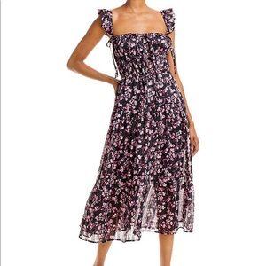 Sabina Musayev Floral Midi Dress